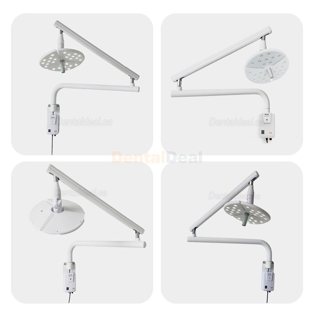 KWS KD-2018B-1 36W Dental Wall LED Shadowless Lamp Wall-Mounted Surgical Light